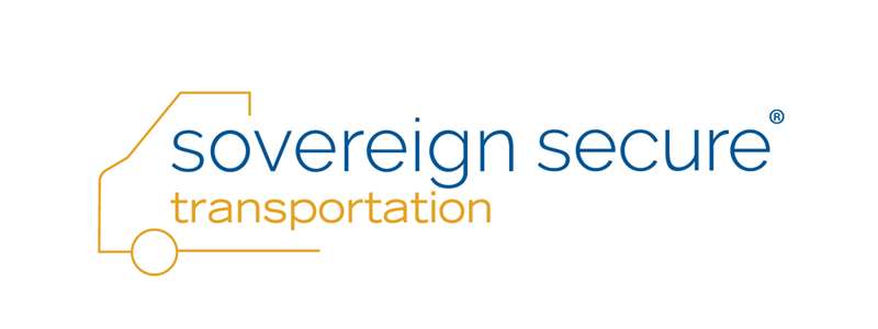 Sovereign Secure warehousing logo with an illustration of a truck